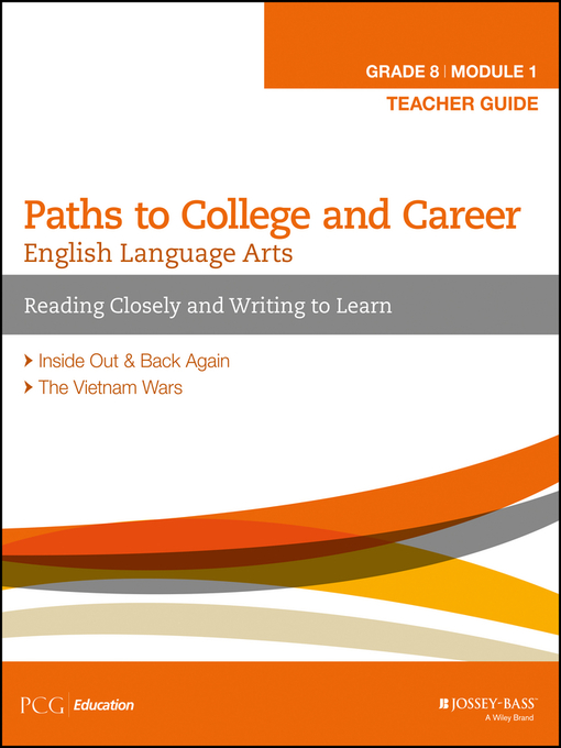 Cover image for English Language Arts, Grade 8 Module 1